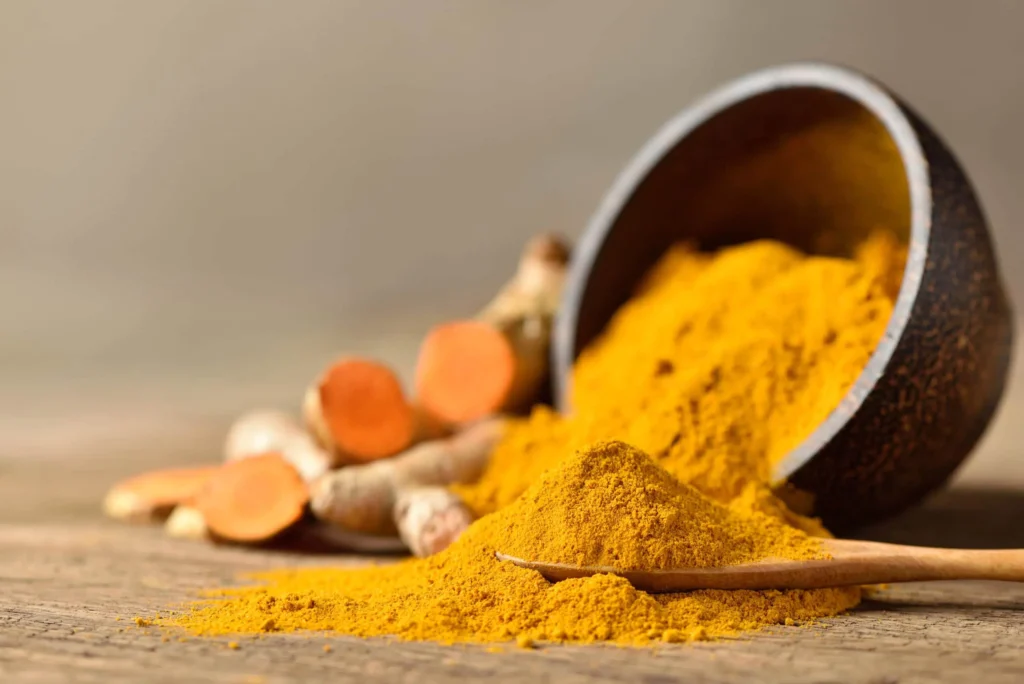 Power of Curcumin. Turmeric Powder from a Turmeric Supplement