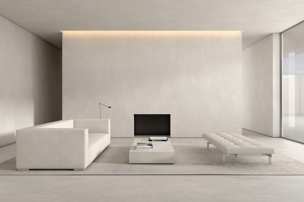 Monochromatic Palette for minimalist interior
