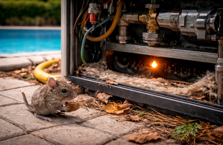 Why Pool Heaters Are Attractive to Mice